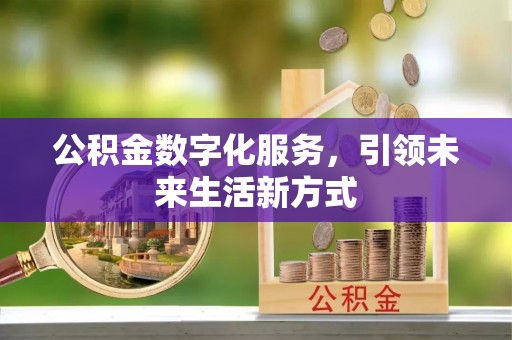 盘山公积金数字化服务，引领未来生活新方式