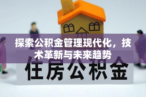 盘山探索公积金管理现代化，技术革新与未来趋势