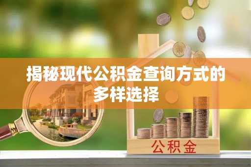 盘山揭秘现代公积金查询方式的多样选择