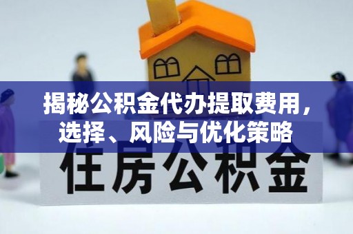 盘山揭秘公积金代办提取费用，选择、风险与优化策略